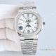 TW Factory V2 Patek Philippe Moon Nautilus Cal.324 Watch White Rubber Strap 40mm (2)_th.jpg
